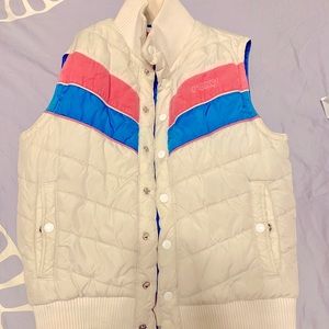 Roxy retro puffer vest